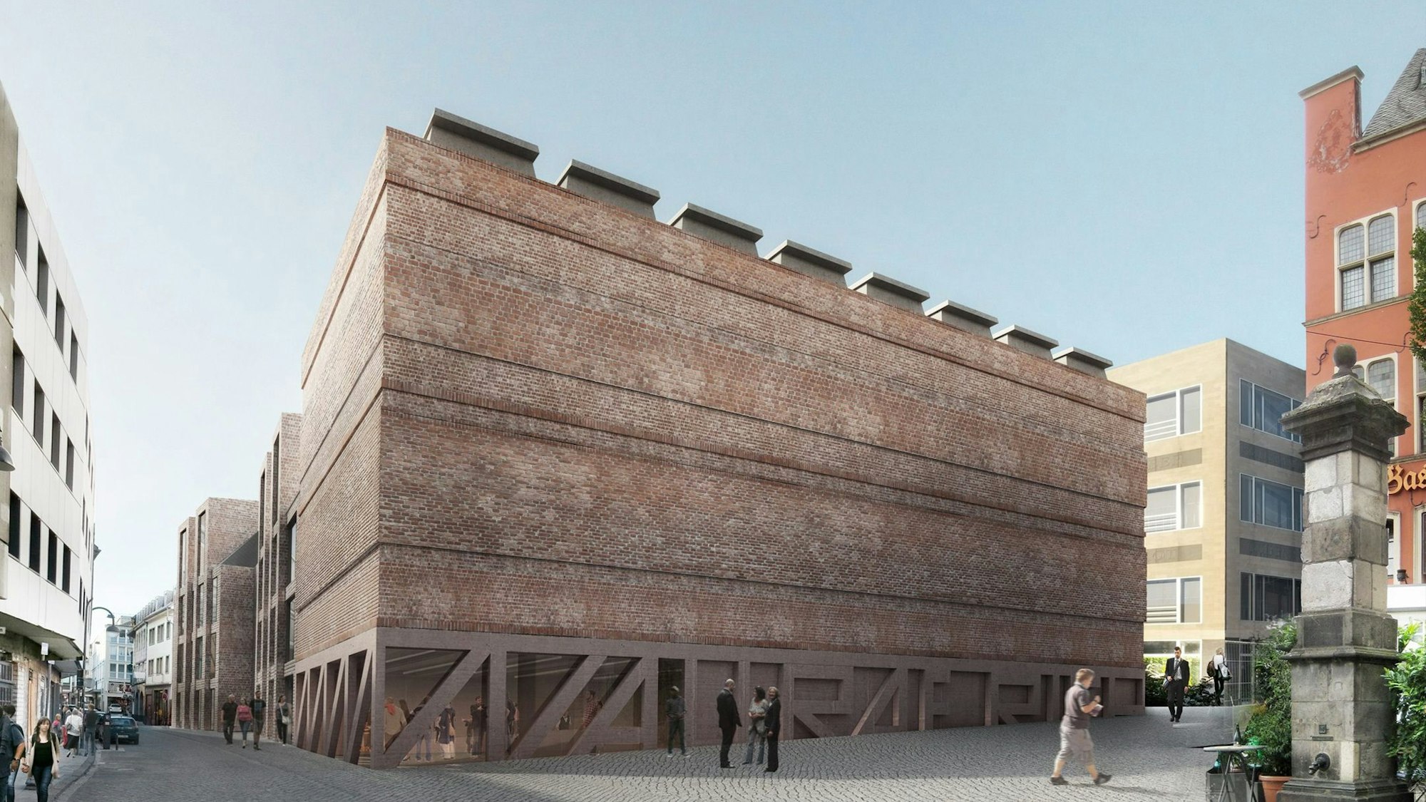 Der Entwurf des Wettbewerbsiegers für die Erweiterung des Wallraf-Richartz-Museums.